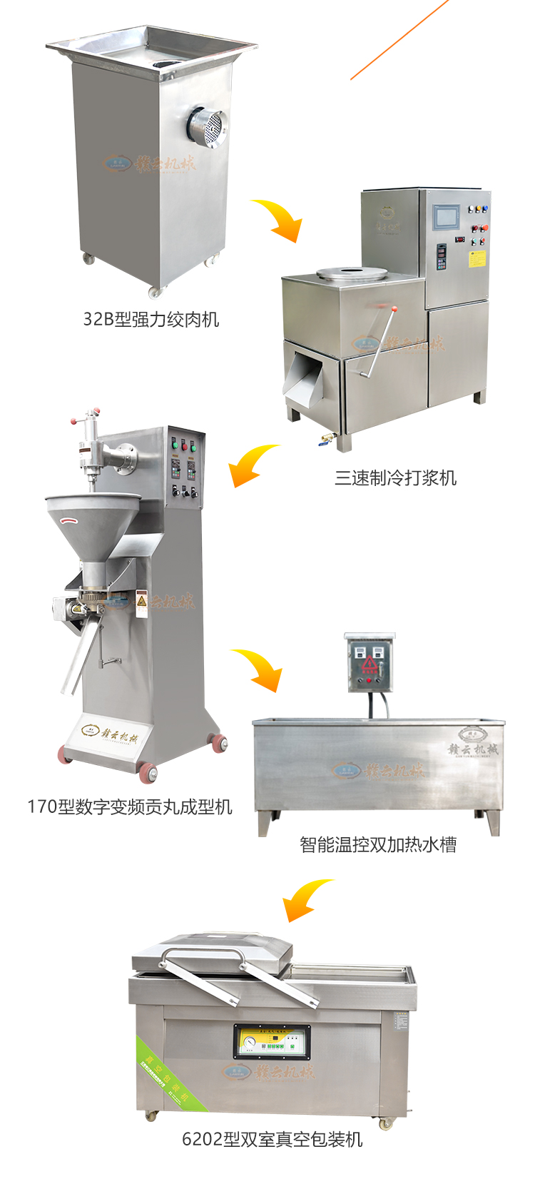 潮汕牛肉丸全套加工機器哪里有賣(圖9)