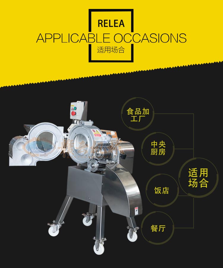 高速果蔬切丁機(jī)，全不銹鋼機(jī)身，操作簡(jiǎn)單易清洗(圖2)