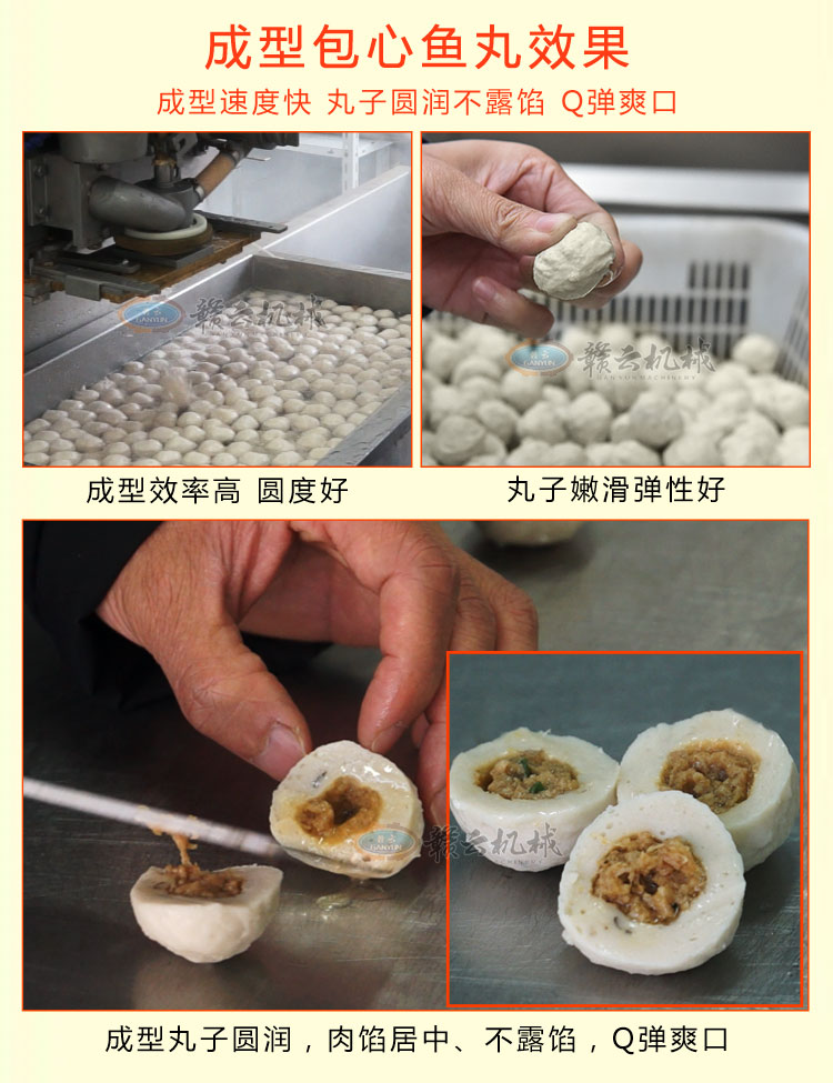 自動(dòng)肉丸包心機(jī)夾心肉丸成型機(jī)(圖6)